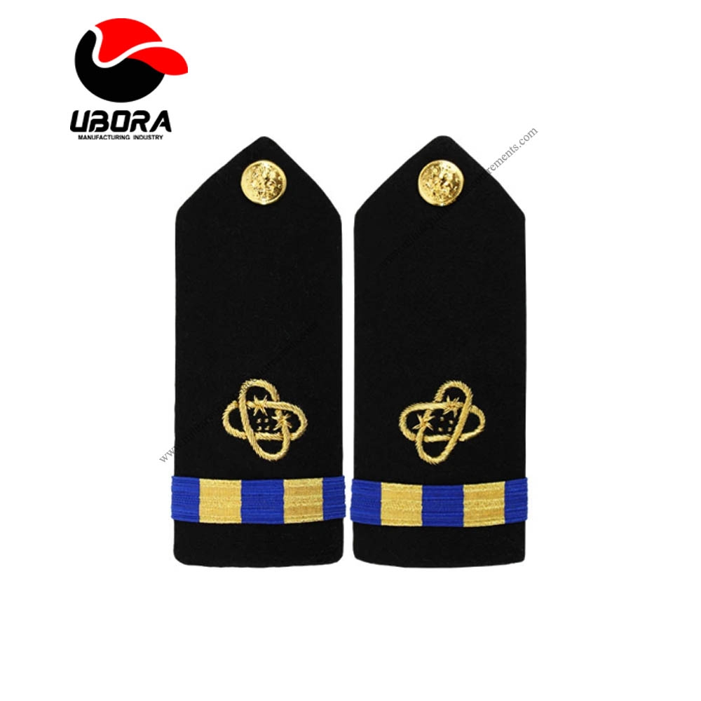Warrant Officer  Hard Shoulder Board- Electronics Technician Customized Hand Embroidery Warrant 